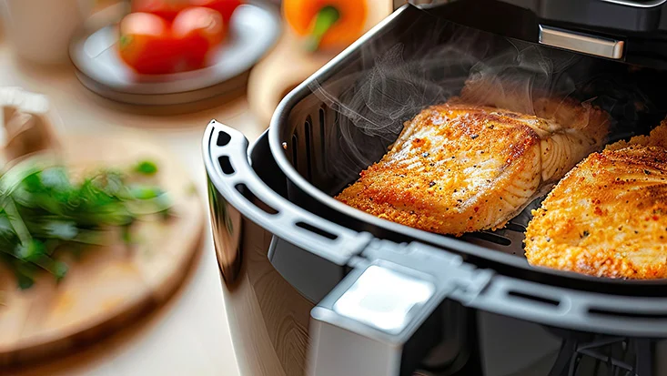 AIWA Air Fryer KOKUMA-roasted salmon in air fryer